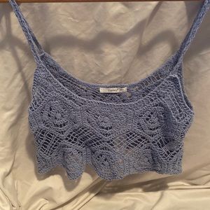 Blue Crochet Top - NWT
